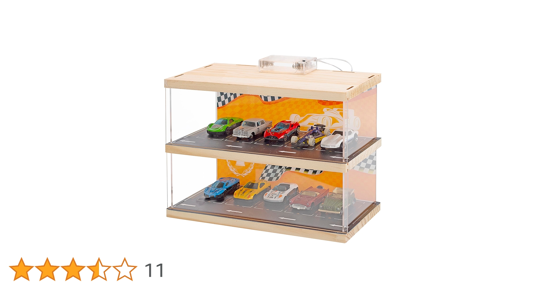 Amazon.co.jp: 1/64 ホットウィールディスプレイケース 2段アクリル